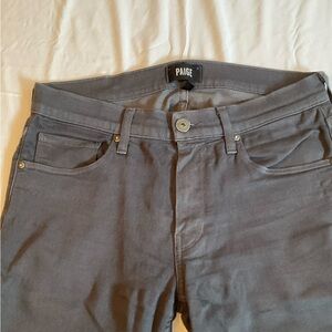 PAIGE Slate Gray Denim Pants